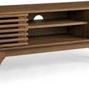 Modway Render 46" Mid-Century Modern Low Profile Media Console TV Stand, 46 Inch, Walnut