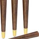 ALAMHI Wood Furniture Legs 16 inch - Coffee Table Legs - Mid Century Feet Replacement for Legs for Table - Coffee Table, Desk, Chair, Dresser, Ottoman, Cabinet, Bench Legs, Etc. Brown