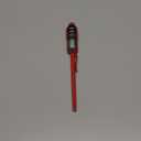 Lonicera Digital Cooking Thermometer for Bread Baking, Food and Water Temperature Measurement. Waterproof and Long Stem with Meat Temp Guide, Display with Backlit (Red)