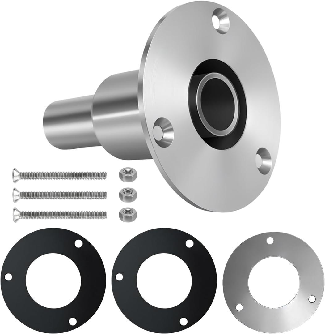 24mm/0.94 Inch Straight Thru Hull Exhaust Skin, Stainless Steel 316 Thru Hull Exhaust Skin Fitting, Diesel Heater Exhaust Pipe Thru Wall for Boat Car Truck Diesel Parking Heaters