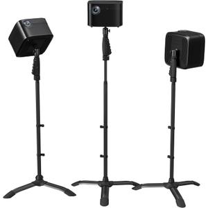 ETHU Projector Floor Stand, One-hand Height Adjustable Projector Stand Tripod with Safety Lock, Tall Projector Floor Stand Mount with Heavy-Duty Construction for Home Theater Studio Stage Office Use