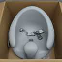 Nuby My Floor Seat - Portable Baby Chair with Soft Foam Cushion, Safety Harness, and High Back Design - 4+ Months - Gray