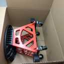 MaxWorks 50957 Ergonomic Seat Mechanic Stool Chair 22.9" L x 13.9" W x 17" H, with 4pcs 2.5" Swivel Casters, with Tool Tray for Workshop, Garage, Auto Repair - 300 Lbs Capacity