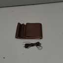 BELINOUS Leather Steering Wheel Cover Lace Up, Stitch on Steering Wheel Wrap, Universal Fit 13-20 Inch Car Truck Pickup Boat, A Whole Piece of Cowhide, DIY w/Needle Thread (Size L2, Coffee)