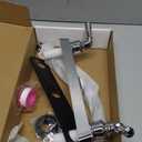 ABS Kitchen Faucet 8" Main Body, Non-Metallic RV Kitchen Faucet 360° Rotatable High Arch Two Handle for Campers, Motorhomes, Travel Trailers, Chrome