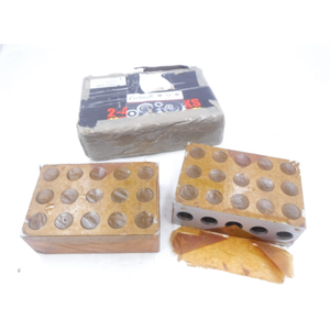 PAIR FINDMALL 23 HOLES .0002″ MACHINIST 246 2-4-6 BLOCKS 469713
