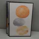 ARTKN Abstract Large Framed Canvas Wall Art, Fresh Simple Modern Wall Art Set of 3, Pink Orange Gray Blue Canvas Art Painting for Living Room Bedroom Office Wall Decoration (Orange, 16" X 24" X 3