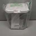 Airtight Rice Storage Bin Flour Storage Container 10 Lbs/5.81Qt, Clear Food Container with Measuring Cup Airtight Lid for Kitchen Pantry Organization and Storage