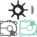 QuickMarine 8M0135803 Water Pump Impeller Service Kit for Mercury Marine & Tohatsu Nissan 9.9 15 18 20 HP Outboard Motor Replacement 47-803748 334-65021-0 Sierra 18-8921 with Gasket and Key