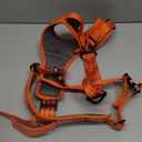 ICEFANG Dog Strap Harness with All-Metal Hardware,for X-Large Sized Dog,K9 Vest,Y-Shape Soft Padding,Adjustable Pet Harness,No-Pull Front Leash Clip (X-Large (Pack of 1), Orange)