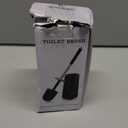 SetSail Toilet Brush, Compact Size Toilet Bowl Brush and Holder Toilet Brushes for Bathroom with Stainless Steel Handle Toilet Cleaner Brush with Durable Scrubbing Bristles, Splash-Proof (1 pack, Black)