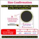 Replacement Trampoline Mat Fits 16 Foot Frame 171.9/14.31ft Diameter with 108Rings,Fits 6.5-7.0" Spring,w/Pull Hook and Gloves