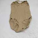 BRABIC Womens' Seamless Sleeveless V-Neck Bodysuit Shapewear Tummy Control (X-Large-XX-Large, Beige Brief)