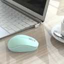 seenda Wireless Mouse for Laptop, 2.4G Noiseless Mouse with USB Receiver - Optical Tracking Portable Computer Mice for Chromebook, PC, Tablet, Windows System, 24 Months Battery Life - Mint Green