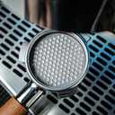58mm Espresso Puck Screen for Portafilter Basket - Premium Stainless Steel Espresso Mesh Disk Screen Plate Ultra-Thin Design Coffee Filter (58.35mm, Silver)