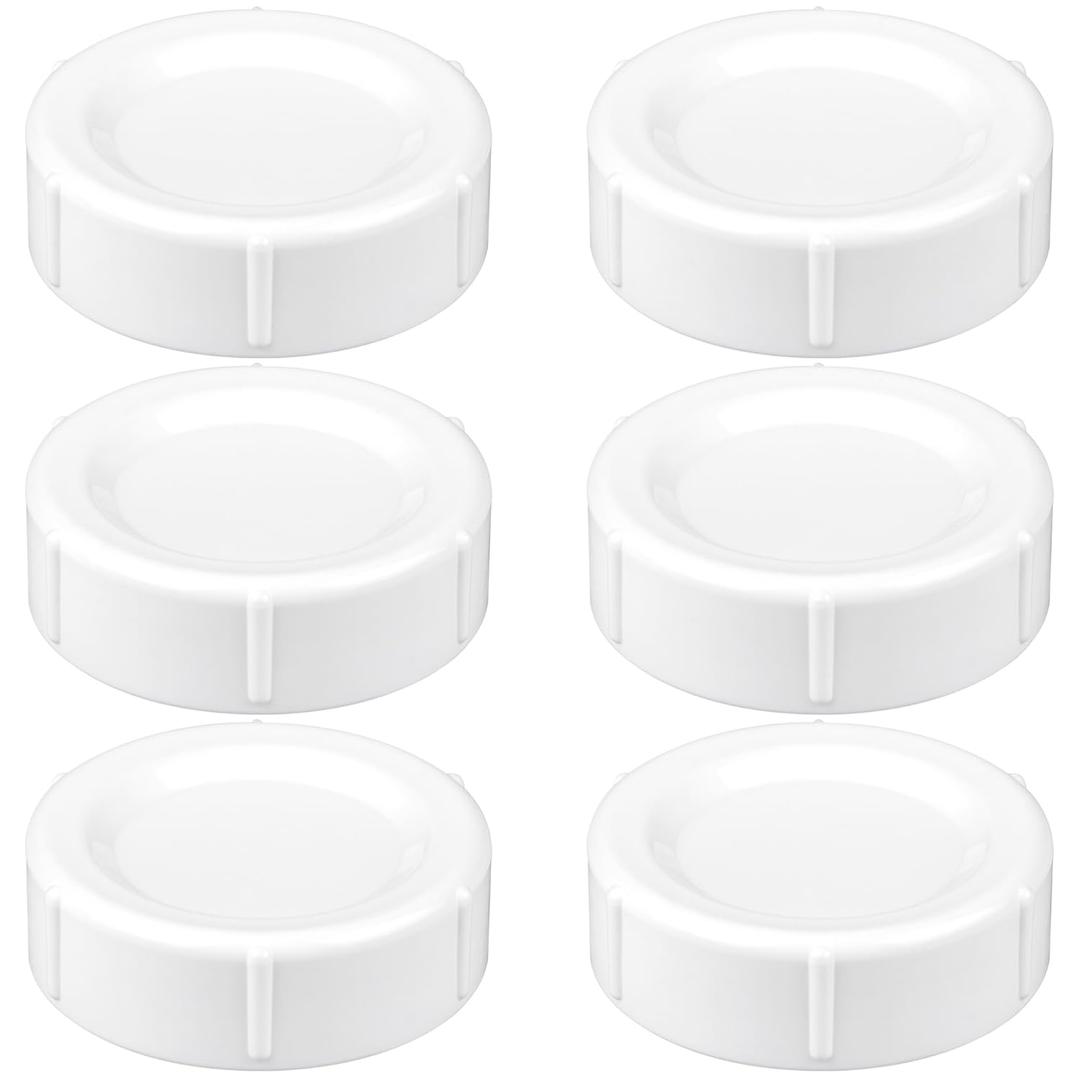 Travel and Storage Baby Bottle Caps for Dr. Browns Natural Flow Wide-Neck Bottles, Baby Bottle Lids Replacement with Sealing Gasket, Leak-Proof, BPA-Free, Pack of 6