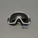 Findway Ski Goggles OTG - Over Glasses Snow/Snowboard Goggles for Men, Women & Youth - 100% UV Protection (A1-white Silver Vlt 10%)