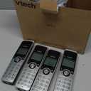 VTech IS8121-4 Super Long Range Cordless Phone 2300 Ft, DECT 6.0 Bluetooth Connect to Cell, 4 Handsets, Answering Machine, Smart Call Blocker (Silver/Black)