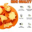 2 x Halloween silicone mold,skull silicone mold shape of intresting Skull Design for Chocolate Jelly Soap Fondant Candy Candles Pastry Gummies Cake DecoratingSquare