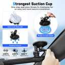 KUST Upgraded 2 Pack Retractable Automotive Sunshade Car Window Sunshades (Not fit for Truck), Adjustable Auto Thickened Sunshade, Car Accessories for All Season, Black and Silver, Blocks UV Rays