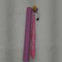 DAIZ CROCHET Streamline Crochet Hook 6.5" Resin Ergonomic Design Handle for Crocheting Needles Glitter Crochet Hook Set 7 mm Pink & White