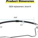 WMPHE Power Steering Pressure Hose Compatible with Honda Accord 3.0L V6 2003 2004 2005 2006 2007, Replacement for ‎53713SDBA01, 3401202