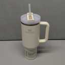 STANLEY Quencher H2.0 Tumbler with Handle and Straw 40 oz | Flowstate 3-Position Lid | Cup Holder Compatible for Travel | Insulated Stainless Steel Cup | BPA-Free | Cream 2.0