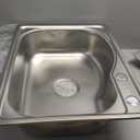 Outdoor Garden Sink Single Trough For Washing, Small Stainless Steel Utility Kitchen Hand Basin Station Sink Tub with Storage Shelve and Faucet, for Restaurant, Bar, Laundry, Garage, Backyard(60*45*80 (60*45*80cm/23.6*17.7*31.4in)