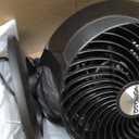 Vornado 560 Medium Air Circulator Floor Fan, 4-Speed, Quiet Fan for Bedroom, Office, Dorm Room, with Chrome Glide Bar Adjustable Tilt, Electric Cooling Fan, Black, Large