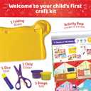 Imagimake My First Craft Kit | 25 Craft Activities in Scissor Skills Activity Book | Toddler Arts and Crafts for Kids Ages 3,4,5,6 | Toddler Girls Toys | Perfect Gifts for 3 Year Old Girl and Boy, Small to Medium