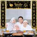 LED Ramadan Mubarak Banner Decorations Eid Mubarak Lights Banner