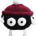 Plush Case Cover Compatible with Bose Ultra Open (2024) Handmade Knitted Cartoon Creative Funny Cute Earbuds Headphone Cases (HeiS-XN+Burgundy,for Bose Ultra Open (2024))