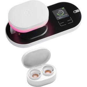 ReO2 Gen6 Soft Contact Lens Cleaner for Moisture Retention, Advanced Cleaning Solution with Electrophoresis Technology, Deep Clean and Rehydrate in 10 Min, with Mirror and Tweezer (White)