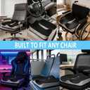 Seat Cushion for Tailbone Pain Relief, Memory Foam Coccyx Cushion for Office Chair & Car, Ergonomic Chair Pad with Non-Slip Cover & Handle, Sciatica Relief for Gaming Chair (Black)