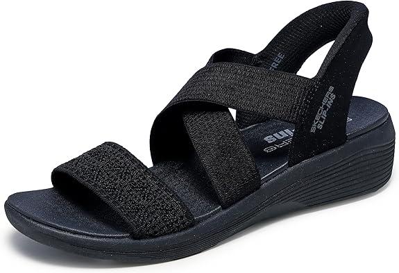 Skechers Women's Arya-Very Demure Hands Free Slip-ins Wedge Sandal 9