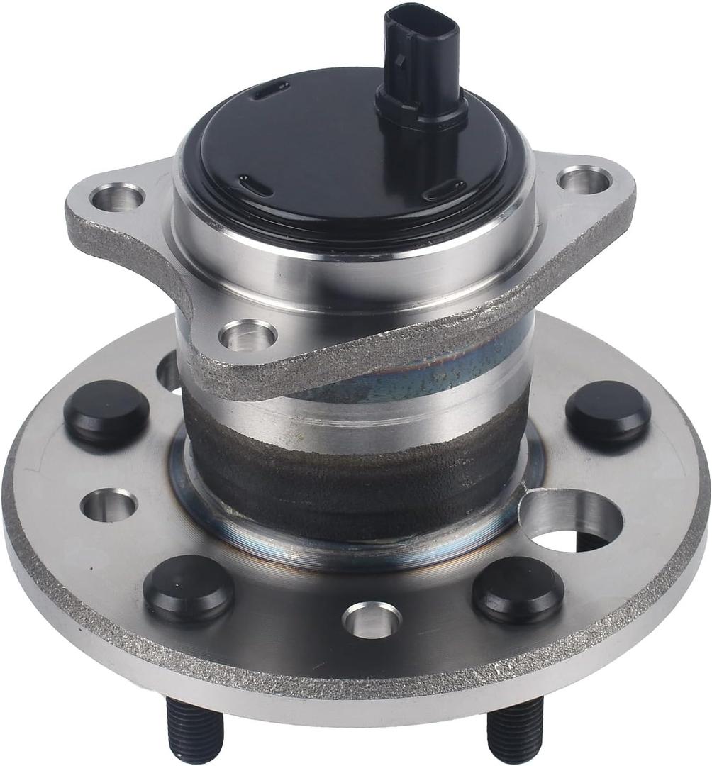KUSATEC 512207 Rear Right Wheel Bearing and Hub Assembly Compatible with Lexus ES300 2002-2012, Toyota Avalon 2005-2012, Camry 2002-2011, Highlander 2001-2003, Solara 2004-2008, 5 Lug Bolts w/ABS