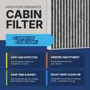 Spearhead Odor Defense Breathe Easy AC & Heater Cabin Filter | Fits 2/3/4 Series, i4, M2, M3, M4 X3, X4, Z4, GR Supra Like OEM | Up to 25% Longer Lasting w/Activated Carbon (BE-553B)