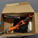 Drain Auger, Clog Remover with Drill Adapter, 25 Feet Flexible Plumbing Snake Use Manually or Powered for Kitchen, Bathroom and Shower Sink, Comes with Gloves (orange)