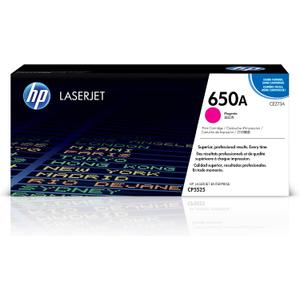 HP 650A Magenta Toner Cartridge | Works Color LaserJet Enterprise CP5525 Series | CE273A