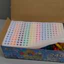 240 Pcs Mini Bubble Wands in 6 Colors, Bulk Party Favors for Kids, Themed Birthday, Christmas, New Year, Valentine, Carnival, School Classroom Prizes for Boys & Girls, Ideal Goodies Bags Stuffers