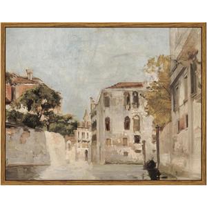 InSimSea Framed Wall Art for Living Room Classical Cityscape Artwork Wall Decorations View of Venice Canvas Prints Bathroom Pictures Farmhouse Office Home Wall Decor 11x14in (14L" x 11W", Vue de Venise)