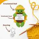 Handmade Positive Crochet Turtle – Mini Funny Cute Turtle Mothers Day Gifts for Mom from Daughter Son, Emotional Support Small Present for Mama, Mommy, Mother in Law, Birthday Gift