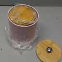 3 Pack Pink Kitchen Canister Set Metal Tea Coffee Sugar Jar Container with Bamboo Airtight Lids Food Storage Containers for Bar Counter Farmhouse Kitchen Decor 6, 12, 24 oz