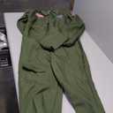fun shack WW2 Flight Suit Pilot Costume for Kids, Army Outfit, Fighter Pilot Uniform, US Air Force Gear (X-Large, Green)