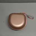 Headphone Case Compatible with Glynzak/ BERIBES/ TOZO/ KVIDIO/ Beats/ Soundcore Anker/ JBL Noise Cancelling Over-Ear Headphones, Rose Gold