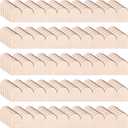 30PCS Unfinished Wood Trim Molding Decorative Scalloped Wood Trim Cute DIY Scalloped Edge Decorative Wood Molding for Home Wall Cabinet Shelf and Window Door