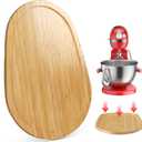 Food-Grade Bamboo Mixer Slider for KitchenAid 5-8 Qt Bowl Lift Stand Mixer, Appliance Sliding Mat for Kitchenaid Artisan, Kitchen Countertop Storage Accessories Mixer Moving Tray Attachments