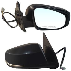 Paderson Right Passenger side Mirror Assembly Fits 2016-2024 Toyota Tacoma With Power Glass, Heated, Turn Signal Manual Folding Match to Black Replace TO1321349 (7Pins)