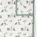 Little Unicorn Premium Quilted Throw | Super Soft, Multi-Layered Muslin XL Blanket| Great for Kids & Families (Snow Day) (60" x 72")