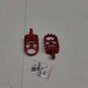 MDPROMCP CNC Motorcycle Wide Foot Pegs Aluminum 360 Roating Adjustable Suitable Compaitble with Dyna Fatboy Iron 883 Sportster 883(Red)